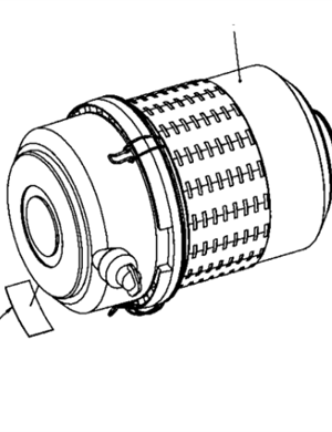 DYNAPAC roller air filter assembly part number 390820