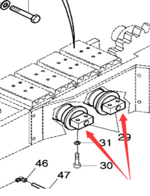 DYNAPAC roller part number 952701522