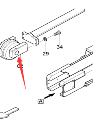 DYNAPAC walking guide wheel part number 4812034956