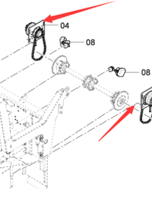 DYNAPAC scraper motor part number 4812031231