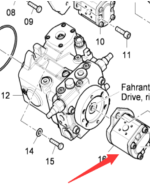 DYNAPAC Paver Cylinder Work Pump Part Number 4812026525