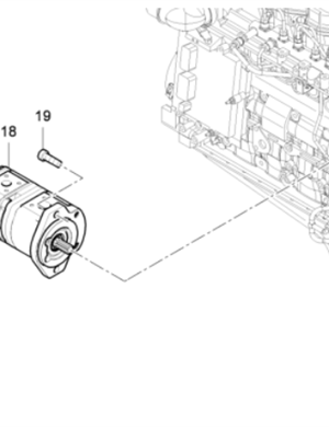 DYNAPAC paver accessories engine dual gear pump part number 4812026535