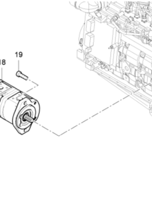 DYNAPAC paving machine accessories dual gear pump part number 4812036354