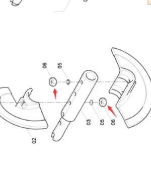 DYNAPAC Blade Nut Part Number 4749901556