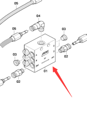 DYNAPAC butter distribution valve part number D935555013