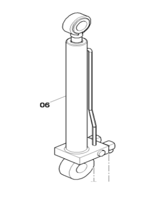 DYNAPAC Ceiling Cylinder Part Number 4812037829