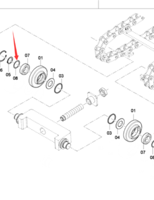 DYNAPAC Guide Wheel Seal Part No. 4749000230