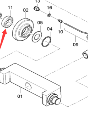 DYNAPAC scraper guide wheel bearing part number 4812030926