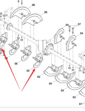 YNAPAC Mixing Blade Part Number D38001259    