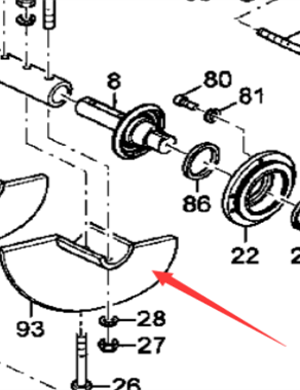 DYNAPAC paver accessory spiral blade part number 38000763