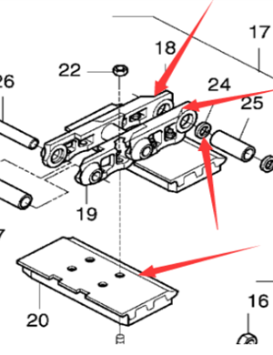 DYNAPAC Paver Track Shoe Part Number 952613279