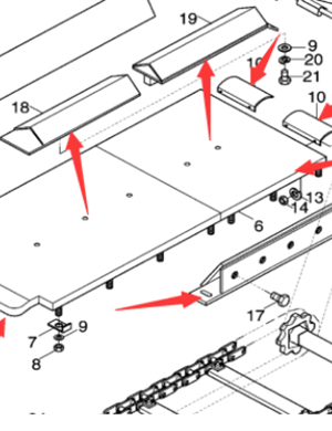 DYNAPAC scraper large chain protection part number 758061530