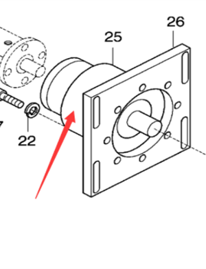 DYNAPAC scraper motor reducer part number 20000482