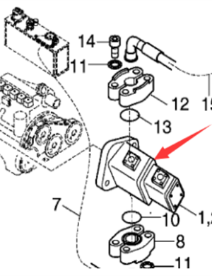 DYNAPAC cylinder working pump part number 967105451