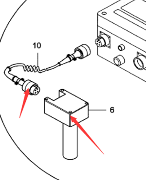 The part number of the spreader level control line is 900625078