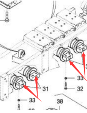 Paver small support wheel part number 952701590