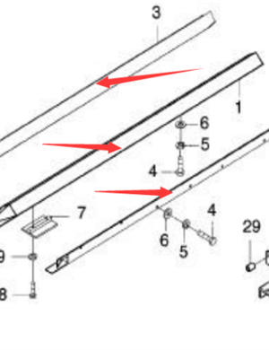 Scraper chain protection part number 754012144