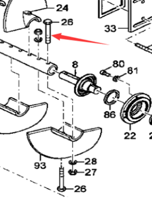 Spreader blade bolt part number 49901173