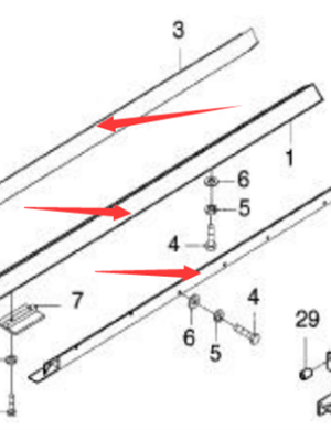 Paver scraper chain protection part number 754012144