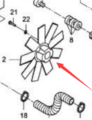 Cooling fan part number 950551010