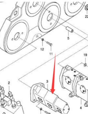 Hydraulic pump part number 967190134