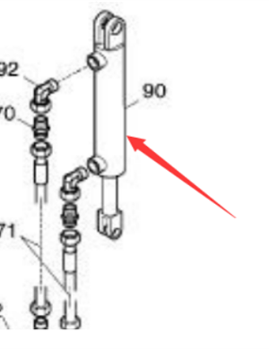 Spares for paver lifting cylinder Part number 990195500