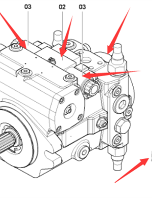 Traveling hydraulic pump part number 4812026146