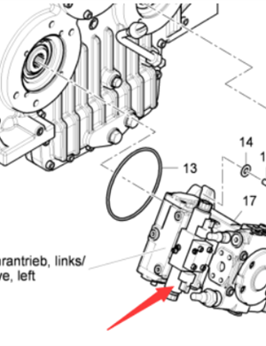 Paver accessory left walking pump part number 4812026131