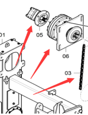 Spreader accessories spiral motor part number SD2550CS