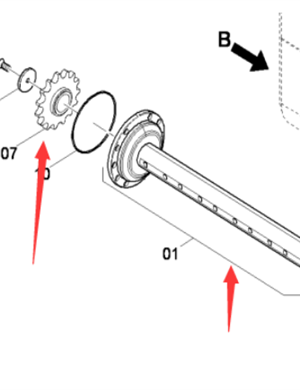 Stir up the lower sprocket part number 4812030443