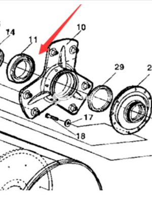 Steel wheel bearing part number 4700111018