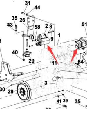 Starter part number 4700940231