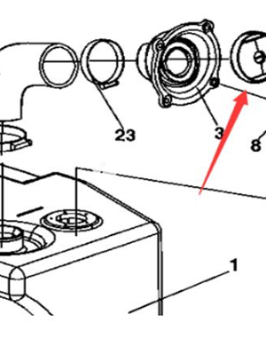 Roller accessories diesel tank cover part number 4700394253