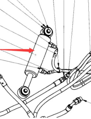 CC900 steering cylinder part number 4812120738