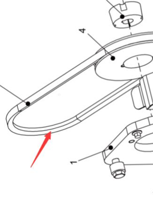 Hydraulic pump drive belt part number 4700281258