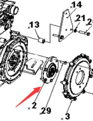 Roller engine flywheel connecting plate part number 4812120689