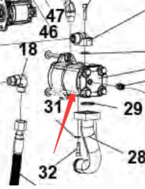 Vibration double gear pump part number 4812127309