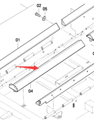 Scraper large chain front middle protection part number 4812026769