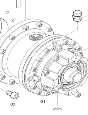 Spiral motor reducer part number 4812027556