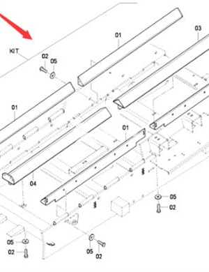 Scraper large chain protection maintenance kit part number/4812027440