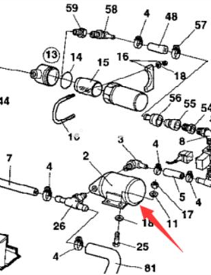 Sprinkler pump part number/4700383697