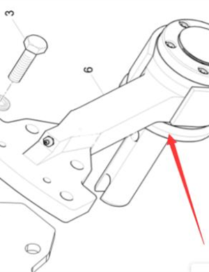 Stirring extension section hanger part number/D439082200