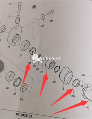  The part number of the hammer motor on the right side of the main engine expansion plate/D966136307