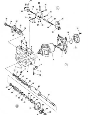 CA610D roller vibration pump part number/393695