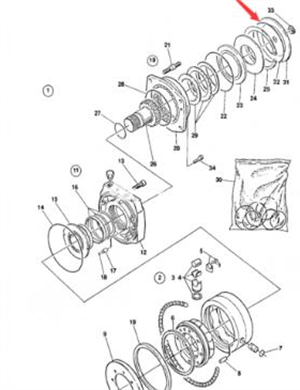 Rear cover sealing ring part number/4700938209