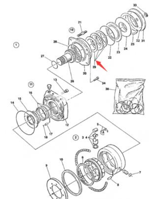 Brake pad repair kit part number/4700902840