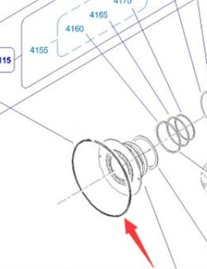 Fluid sealing ring part number/4700902826