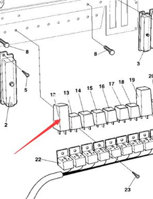 12V relay part number/370233