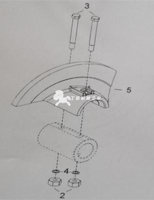 7-blade spiral shaft repair kit part number/4812273266