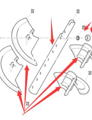 640MM spiral shaft repair kit right part number/4720000137